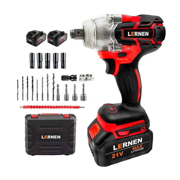 Llave De Impacto LERNEN / 2 Baterías / Maletín / Accesorios