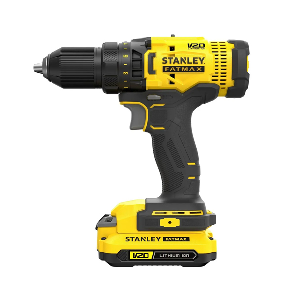 Kit Taladro Atornillador Stanley / 2 Baterias + Cargador / Maleta 